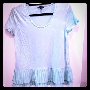 Banana Republic T-shirt w/ pleated hem